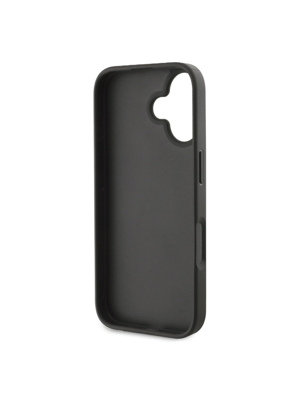 Guess Guess PU 4G fém logós fém hátlap iPhone 16-hoz Szürke
