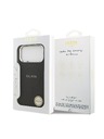 Guess Guess PU Saffiano MagSafe Hátlap iPhone 17 Pro Max-hoz Fekete