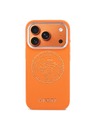 Guess Guess PU Perforated 4G Logo MagSafe Hátlap iPhone 17 Pro Max-hoz Narancssárga