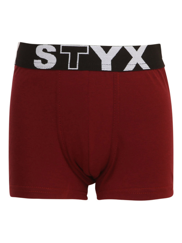 Styx Gyermek boxeralsó Styx sportgumival burgundy
