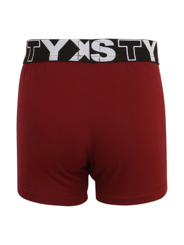 Styx Gyermek boxeralsó Styx sportgumival burgundy