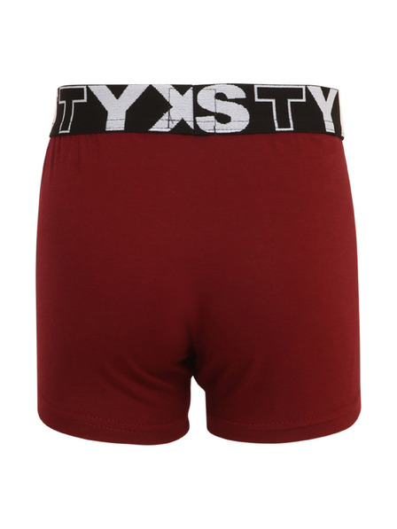 Styx Gyermek boxeralsó Styx sportgumival burgundy