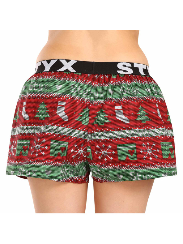 Styx Női boxeralsó Styx art sportgumival Karácsony kötött