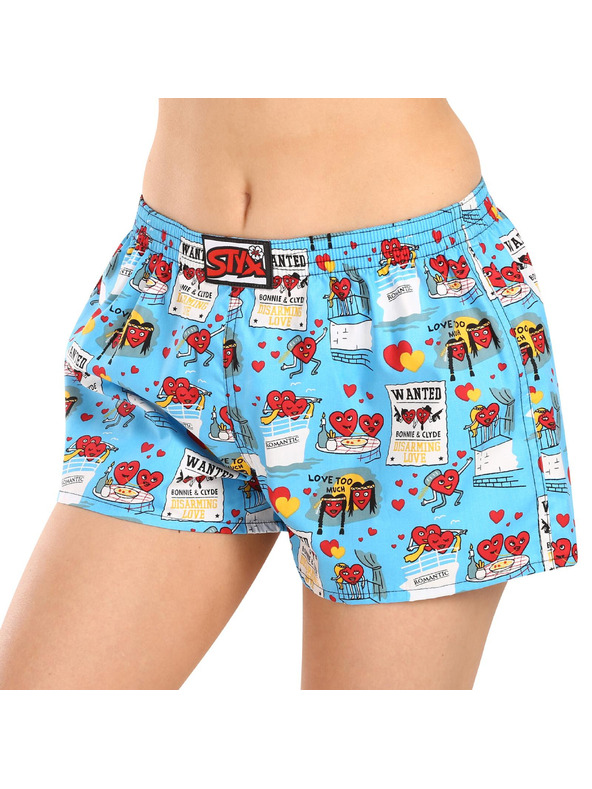 Styx Női boxeralsó Styx art klasszikus gumírózás Valentin párok