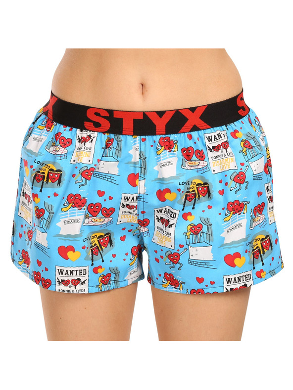 Styx Női rövidnadrág Styx art sportgumi Valentin-napi párok
