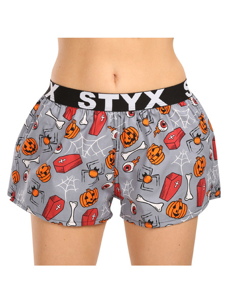 Styx Női boxeralsó Styx art sportgumival Halloween koporsók
