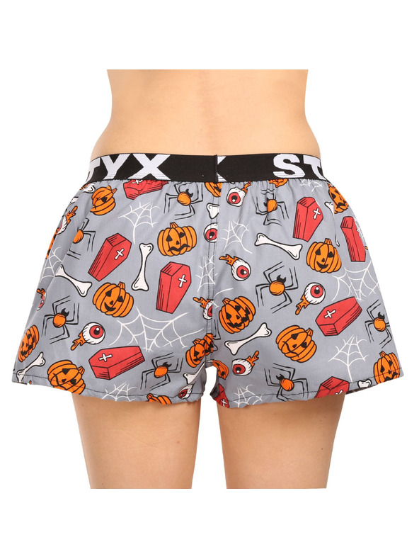 Styx Női boxeralsó Styx art sportgumival Halloween koporsók