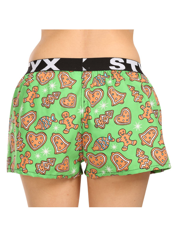 Styx Női rövidnadrág Styx art sport gumi karácsonyi mézeskalács pár