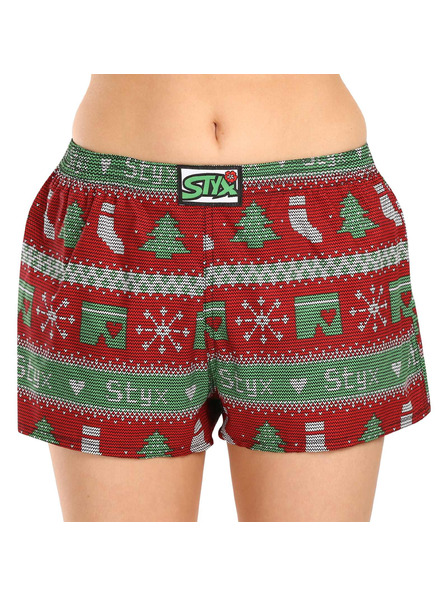 Styx Női boxeralsó Styx art klasszikus gumival Karácsony kötött