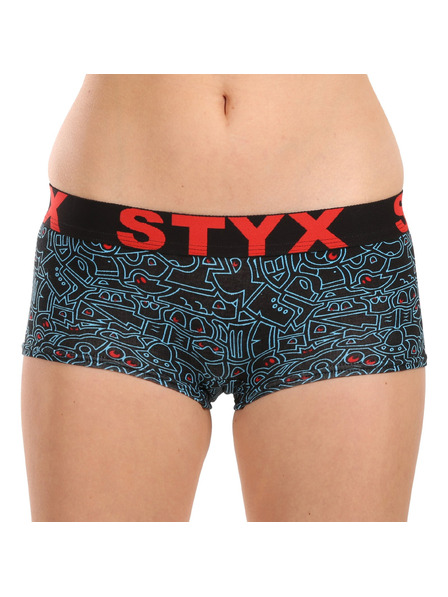 Styx Női Styx művészeti alsónadrág firkás lábfejjel
