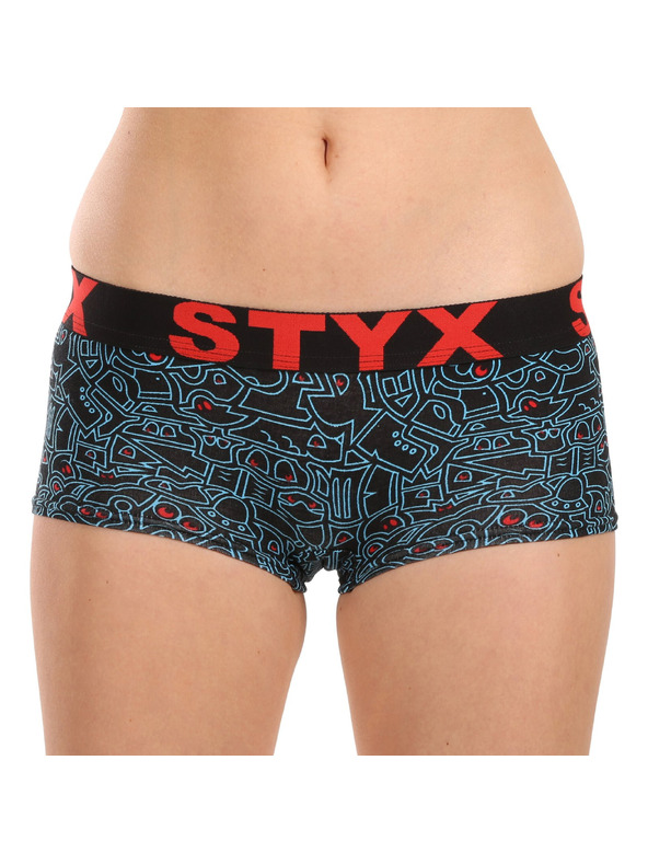 Styx Női Styx művészeti alsónadrág firkás lábfejjel