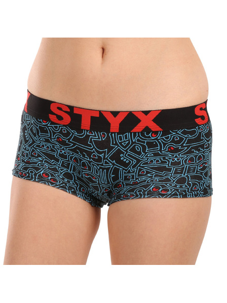 Styx Női Styx művészeti alsónadrág firkás lábfejjel