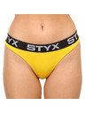 Styx Styx női tanga sportgumi sárga