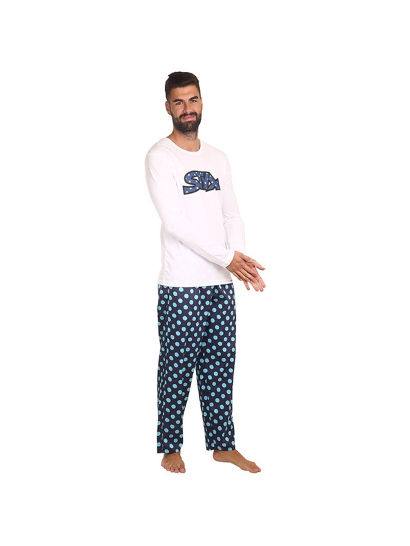 Styx Férfi Styx pöttyös pizsama