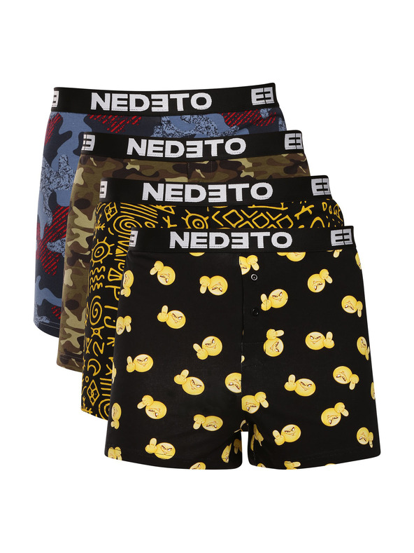 Nedeto Négy darab - Nedeto férfi boxer shorts többszínű