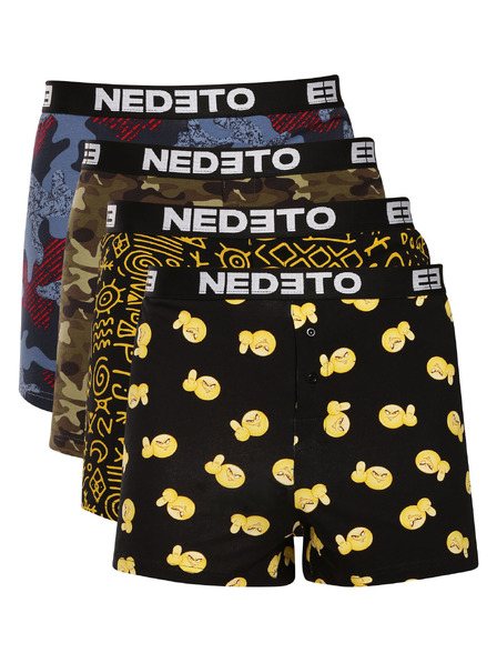 Nedeto Négy darab - Nedeto férfi boxer shorts többszínű