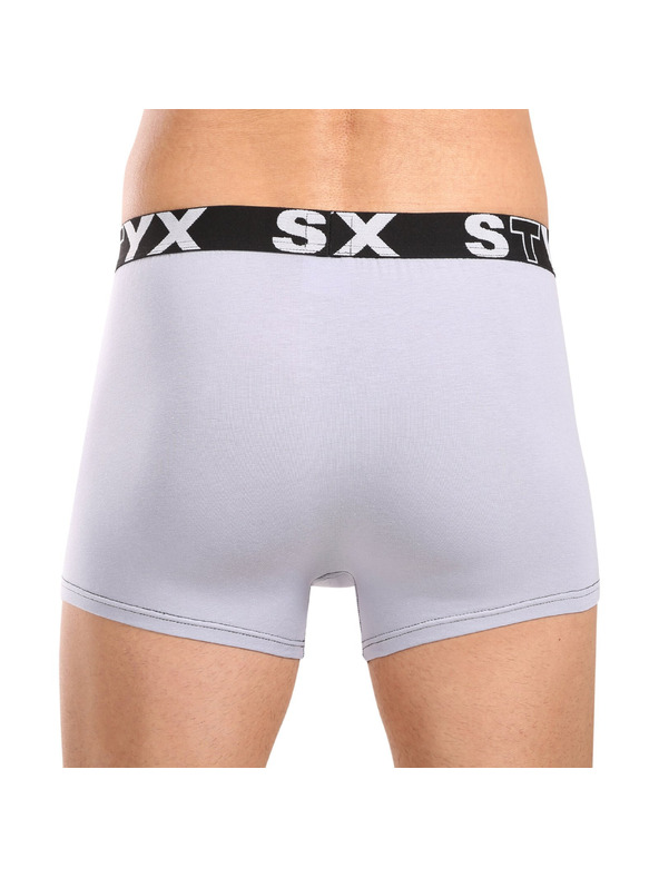 Styx Három darabos készlet - férfi boxeralsó Styx sports elasztikus szürke