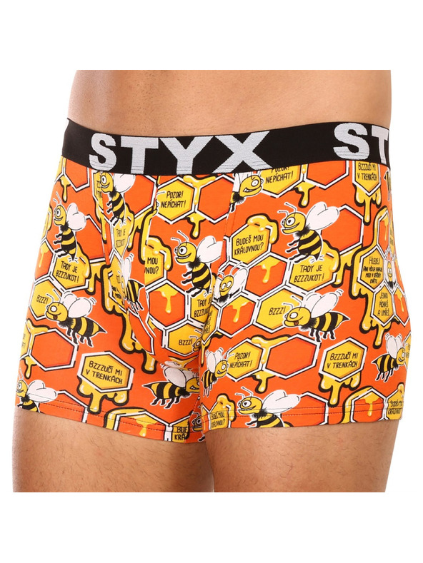 Styx Férfi hosszú boxeralsó Styx art sportgumi méhek