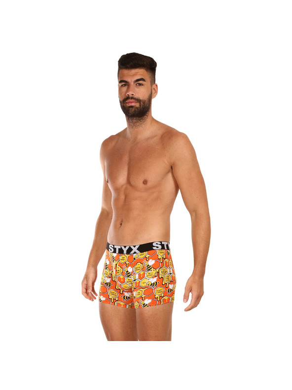 Styx Férfi hosszú boxeralsó Styx art sportgumi méhek