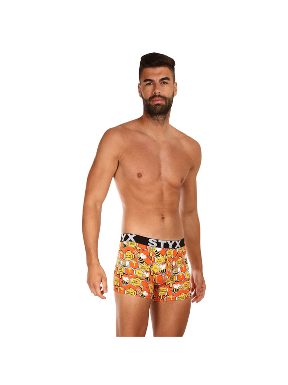 Styx Férfi hosszú boxeralsó Styx art sportgumi méhek