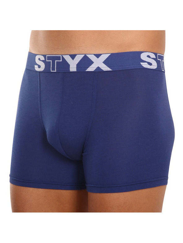 Styx Férfi hosszú boxeralsó Styx sportgumi sötét kék