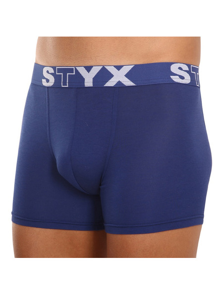 Styx Férfi hosszú boxeralsó Styx sportgumi sötét kék
