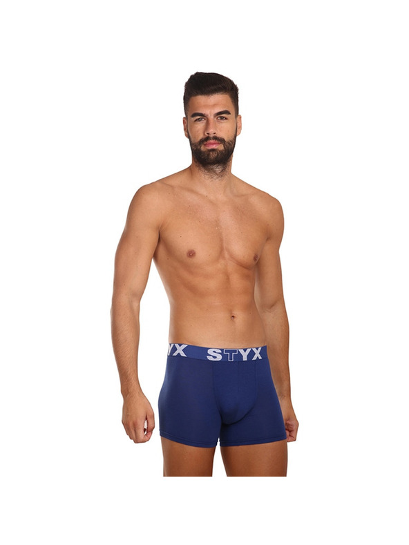 Styx Férfi hosszú boxeralsó Styx sportgumi sötét kék