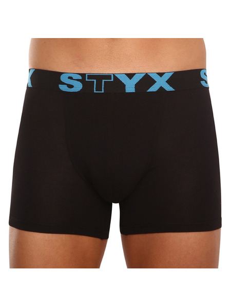 Styx Férfi boxeralsó Styx long sport gumival, fekete