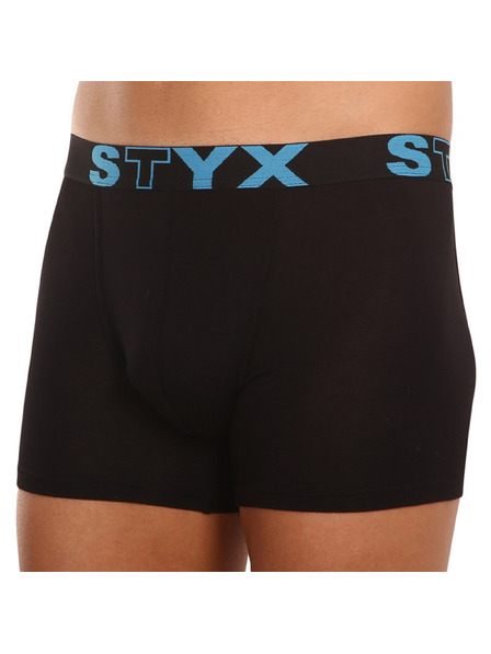 Styx Férfi boxeralsó Styx long sport gumival, fekete