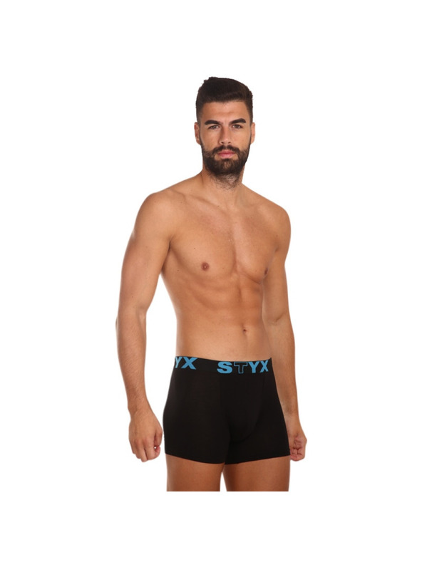 Styx Férfi boxeralsó Styx long sport gumival, fekete