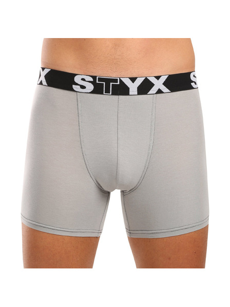 Styx Férfi hosszú boxeralsó Styx sportgumi világos szürke