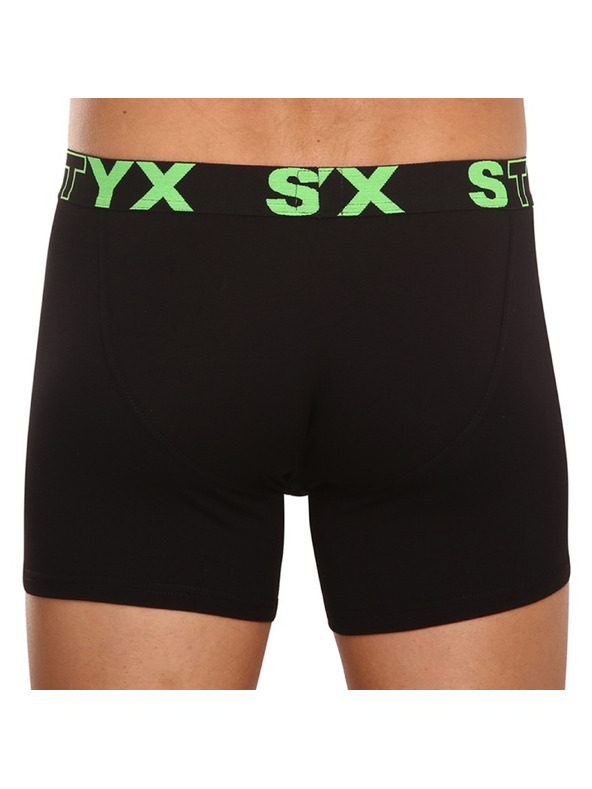 Styx Férfi boxeralsó Styx long sport gumival, fekete