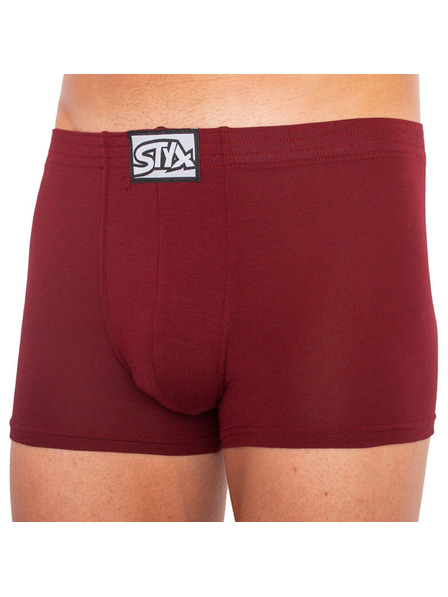 Styx Férfi boxeralsó Styx klasszikus gumi burgundi