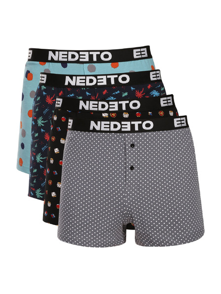 Nedeto Négy darab - Nedeto férfi boxer shorts többszínű