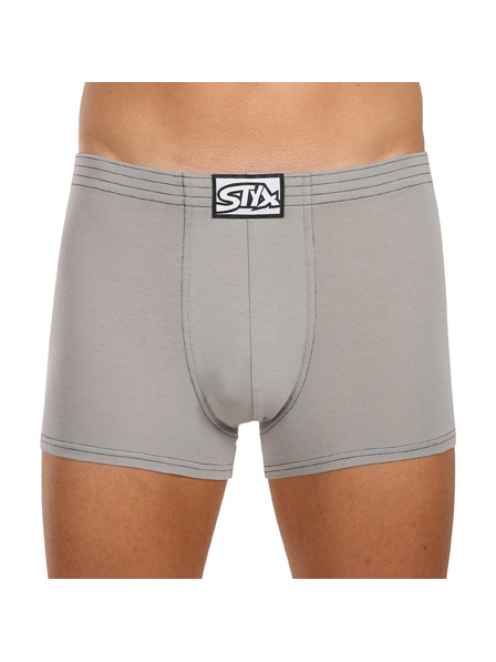 Styx Styx férfi boxer klasszikus gumival világosszürke