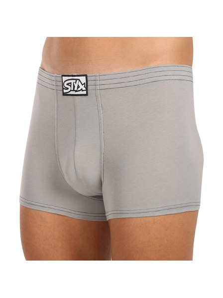 Styx Styx férfi boxer klasszikus gumival világosszürke