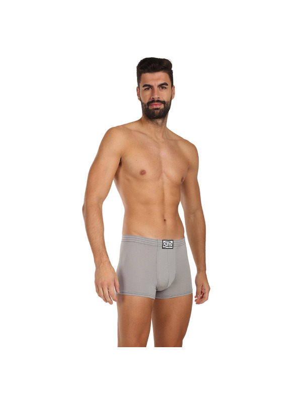Styx Styx férfi boxer klasszikus gumival világosszürke