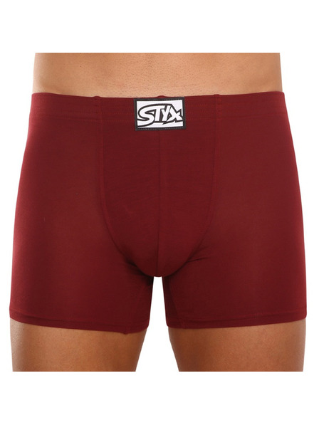 Styx Styx long férfi boxer klasszikus gumival bordó