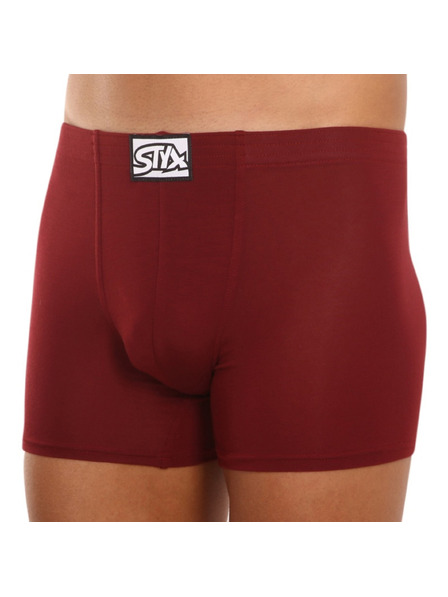 Styx Styx long férfi boxer klasszikus gumival bordó