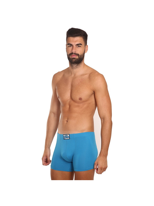 Styx Styx long férfi boxer klasszikus gumival kék