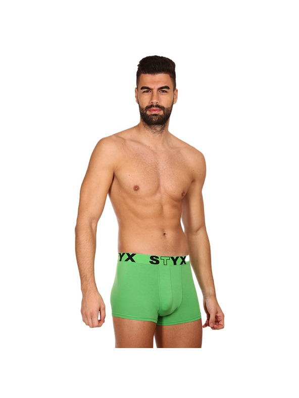 Styx Férfi boxeralsó Styx sportos elasztikus zöld