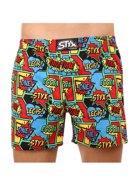 Styx Styx premium art férfi boxer klasszikus gumival boom