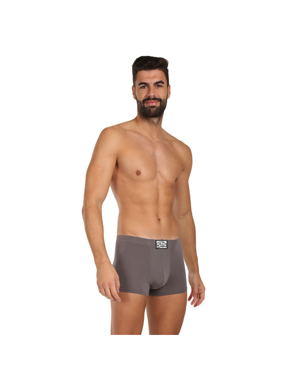 Styx Styx férfi boxer klasszikus gumival sötétszürke
