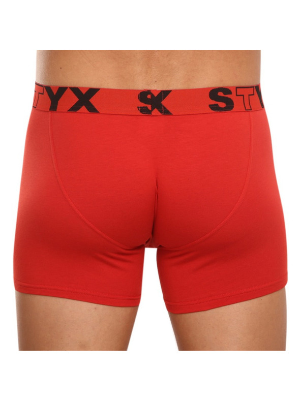 Styx Styx long férfi boxer sportgumival piros