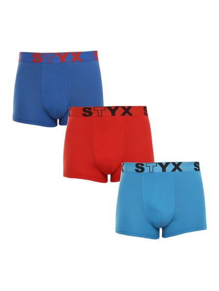 Styx Három darabos készlet - férfi boxeralsó Styx sport elasztikus többszínű Styx sport többszínű