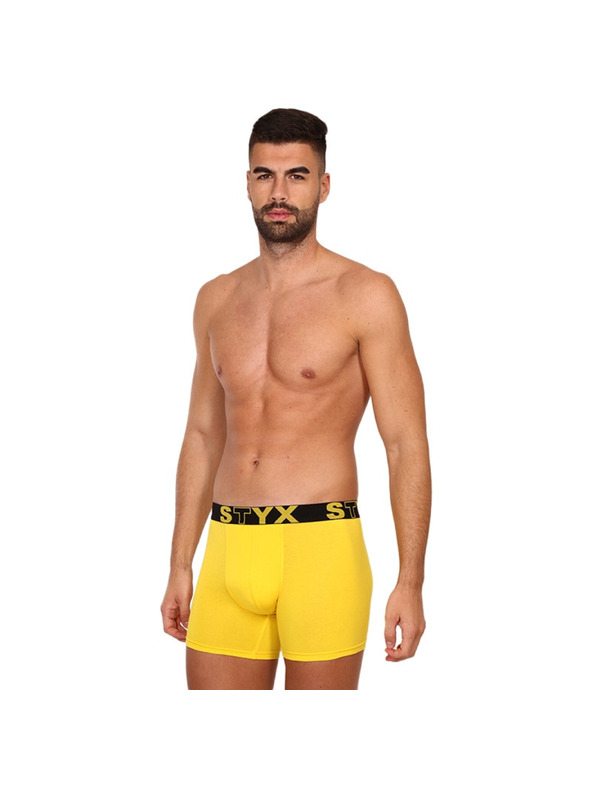 Styx Styx long férfi boxer sportgumival sárga