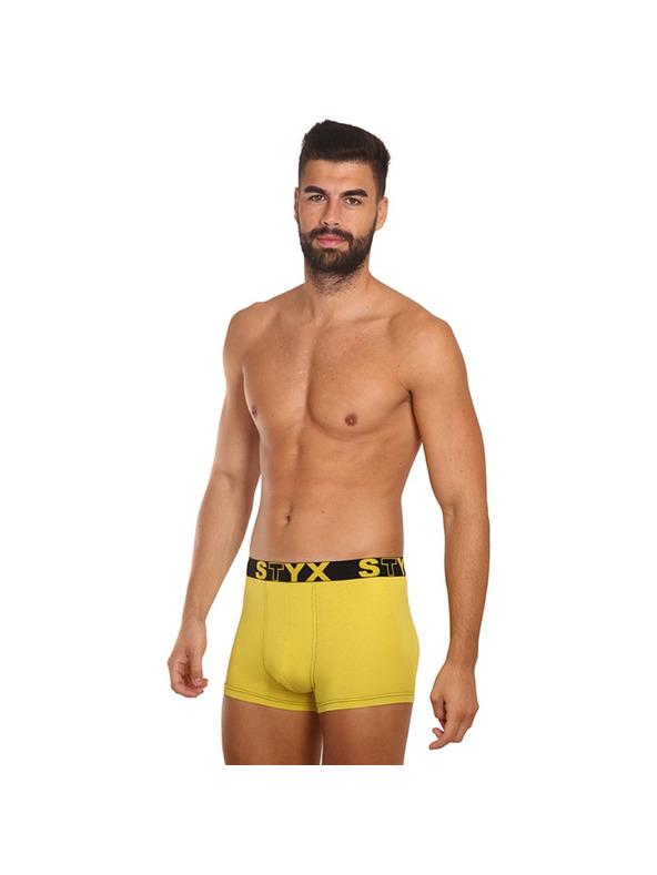Styx Styx férfi boxer sportgumival zöldessárga