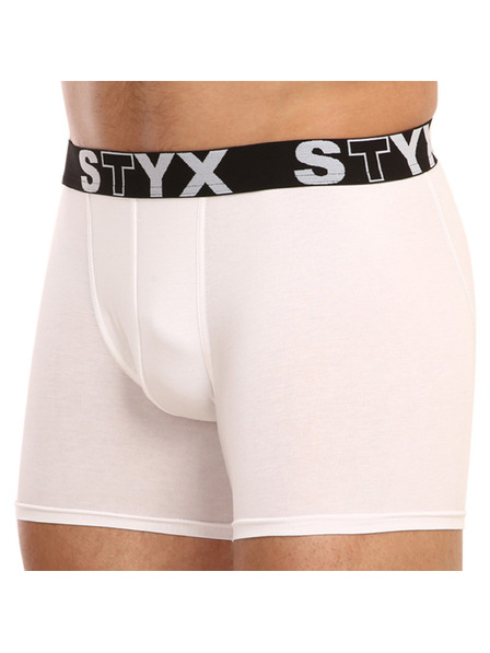 Styx Styx long férfi boxer sportgumival fehér
