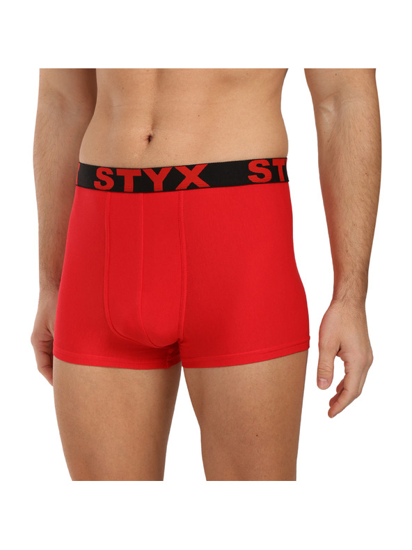 Styx Styx férfi boxer sportgumival piros