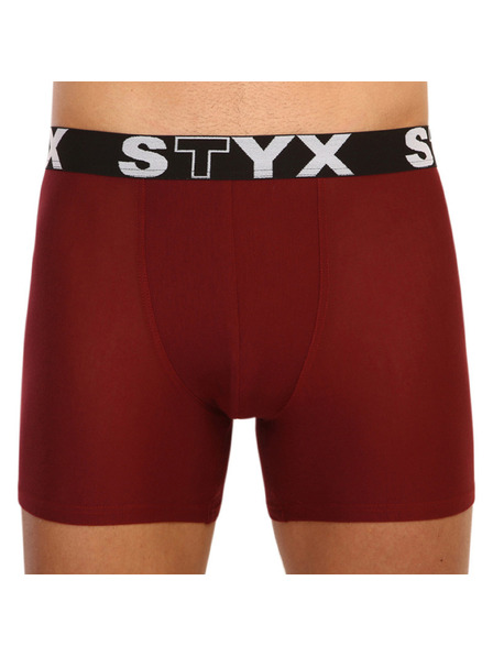 Styx Styx long férfi boxer sportgumival bordó